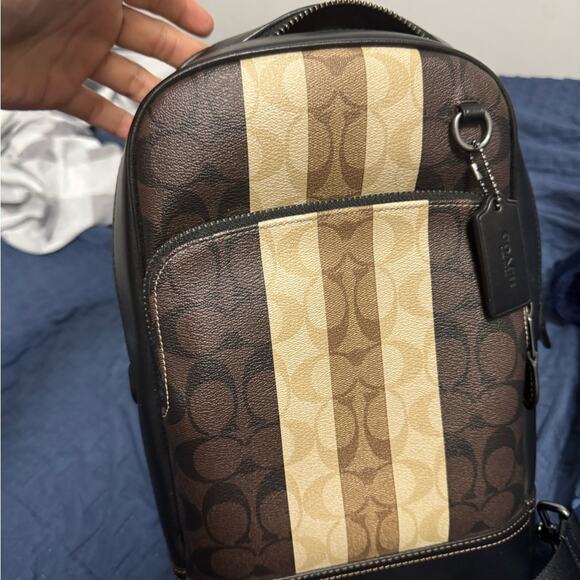 Coach Handbags - Coach Brown and Tan Messenger Bag